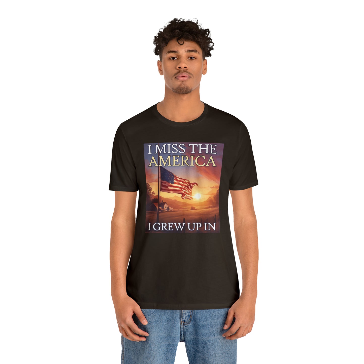 I Miss The America I Grew Up In | Mens/Unisex Short Sleeve T-Shirt