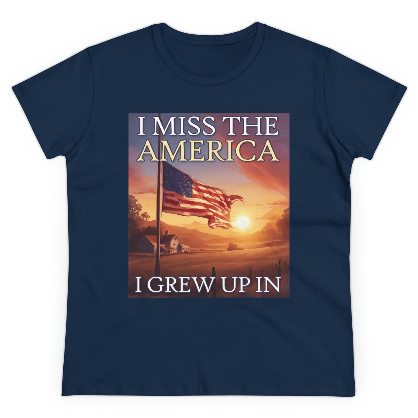 I Miss The America I Grew Up In | Women's Tee - Rise of The New Media