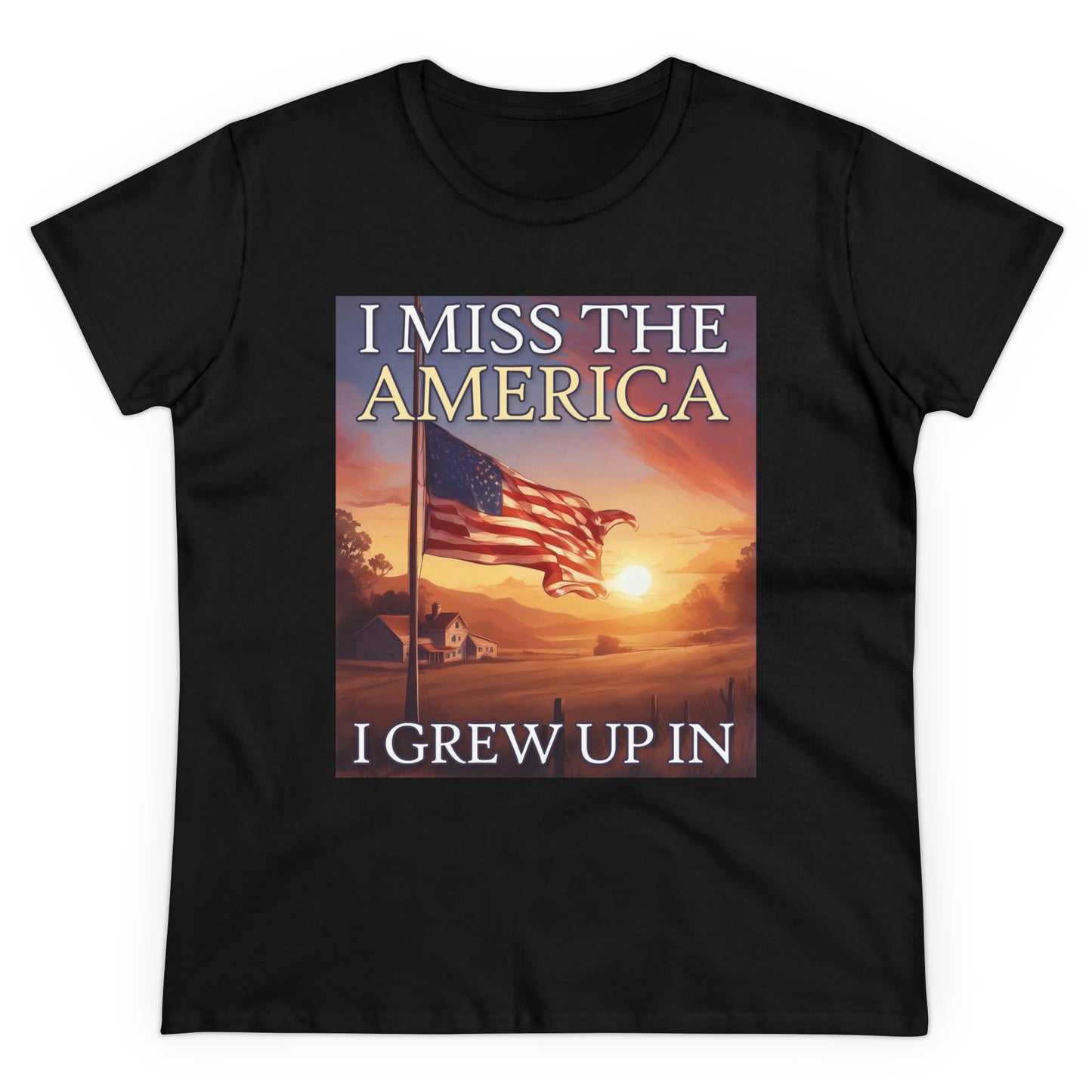 I Miss The America I Grew Up In | Women's Tee - Rise of The New Media