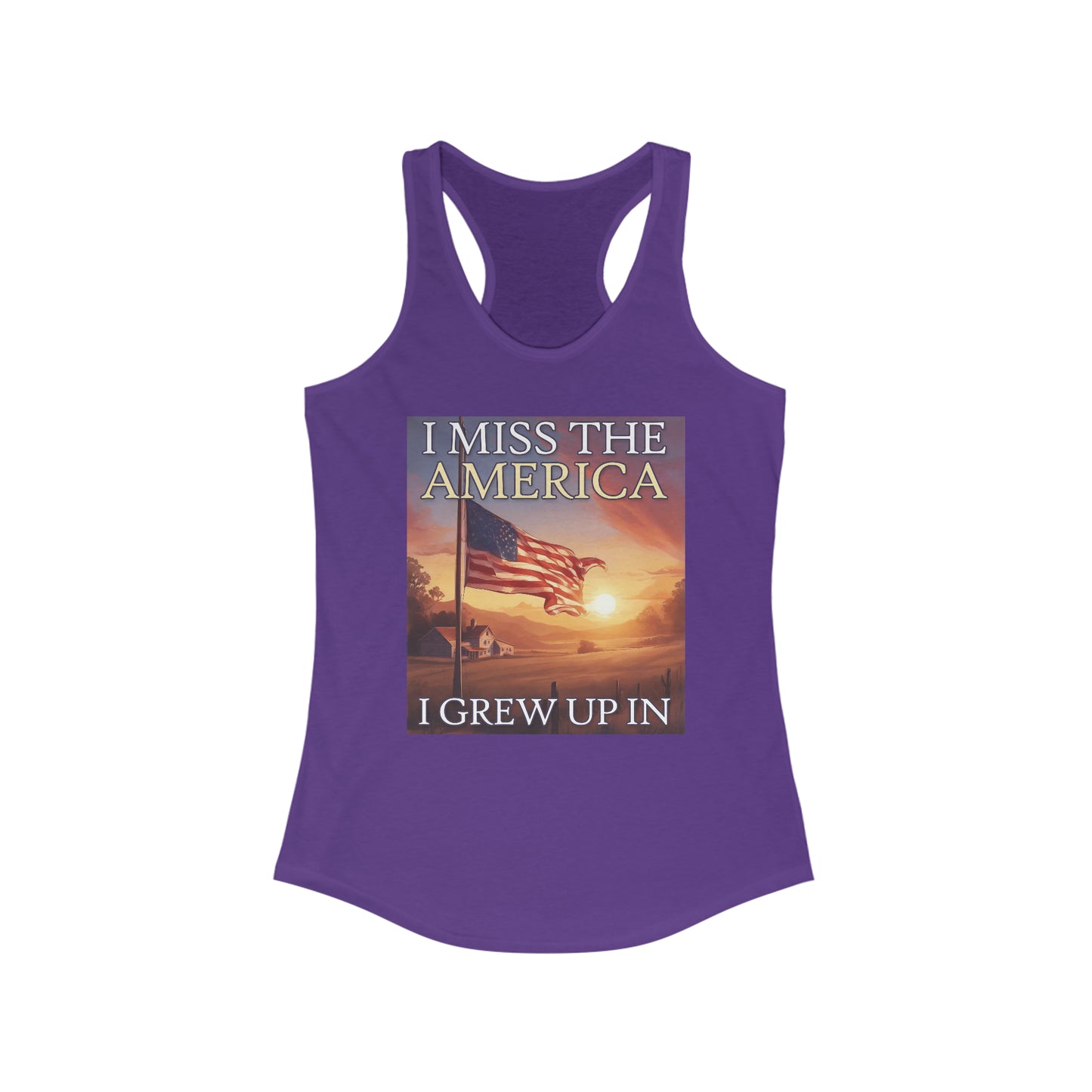 I Miss The America I Grew Up In| Women's Racerback Tank