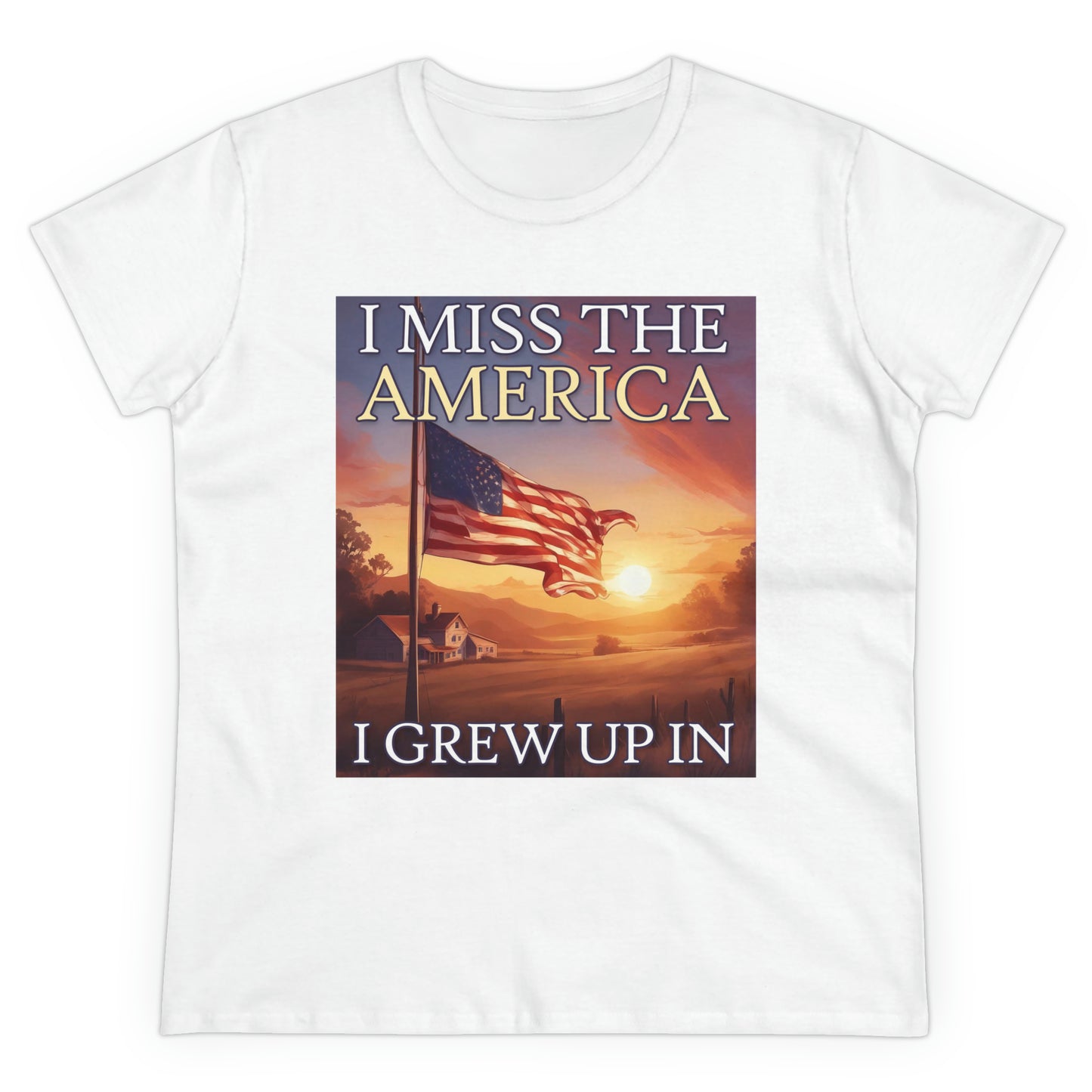 I Miss The America I Grew Up In | Women's Tee - Rise of The New Media