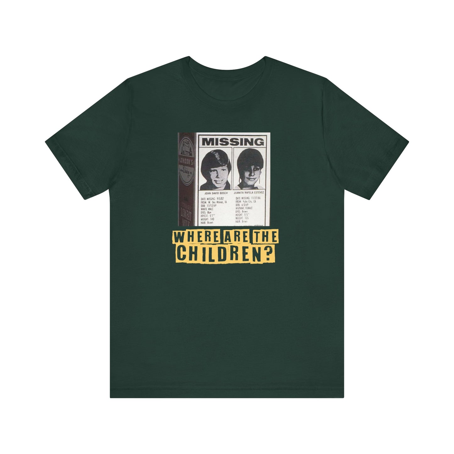 Where Are The Children? | Mens/Unisex Short Sleeve T-Shirt