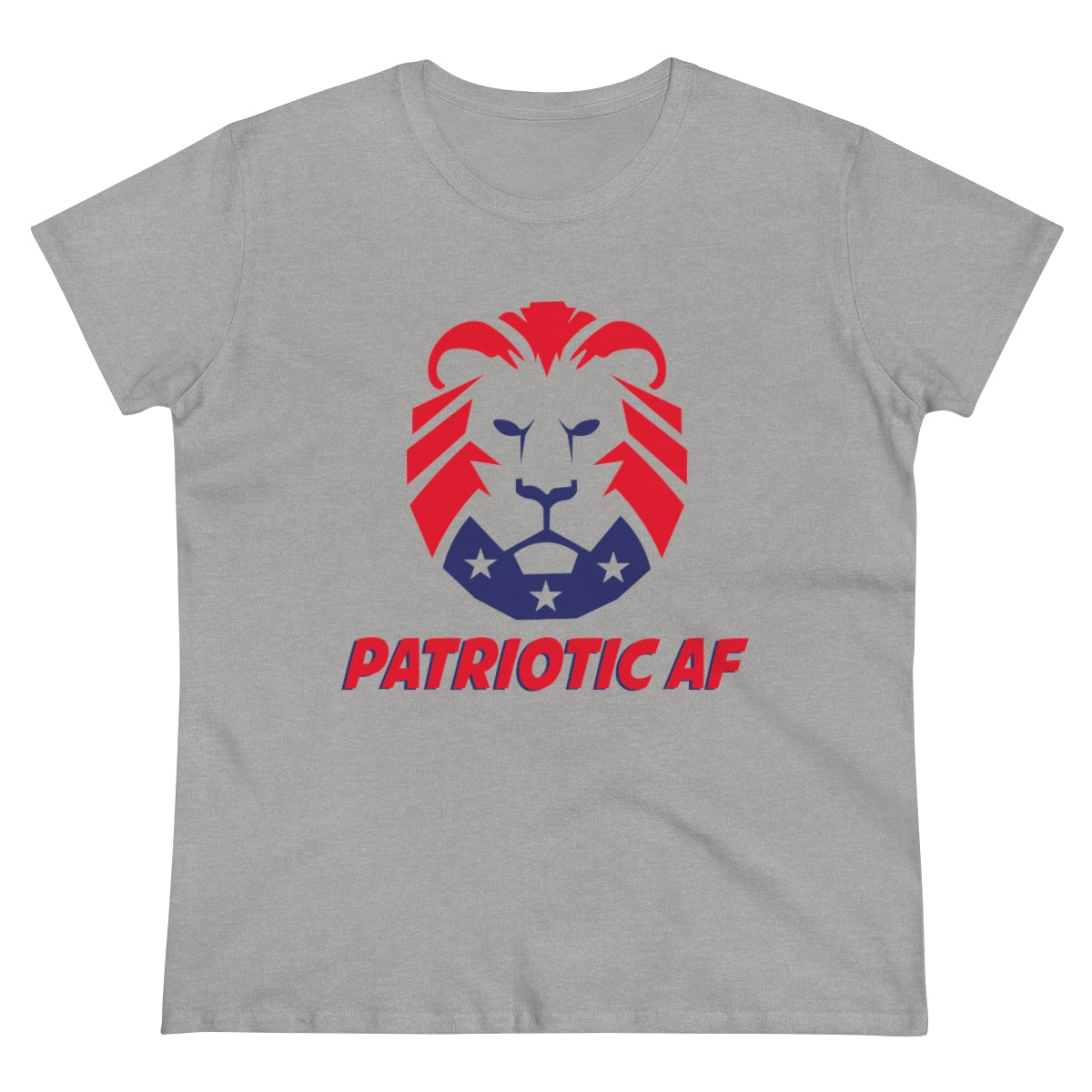 Patriotic AF with MAGA Lion | Women's Tee - Rise of The New Media