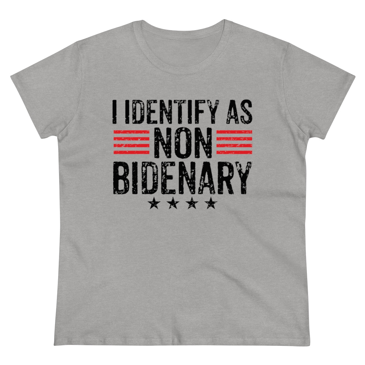 I Identify As Non-Bidenary | Women's Tee - Rise of The New Media
