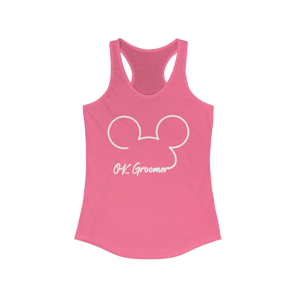OK Groomer Women's Racerback Tank - Rise of The New Media