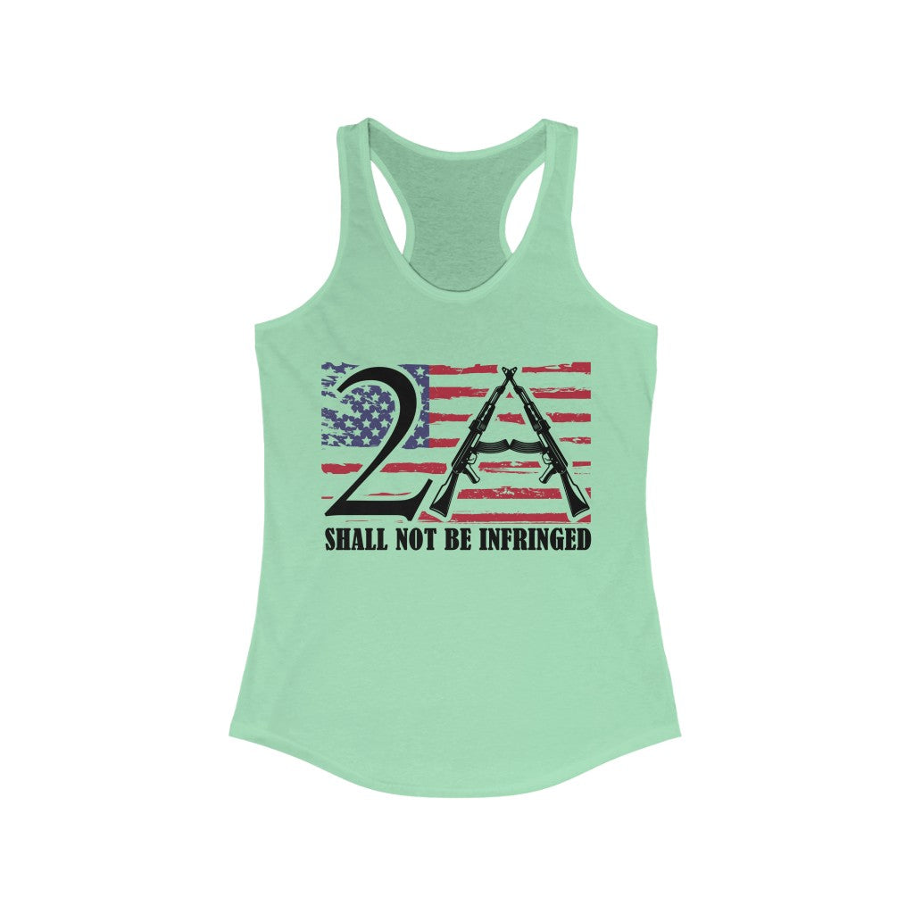 2A Shall Not Be Infringed | Women's Racerback Tank - Rise of The New Media