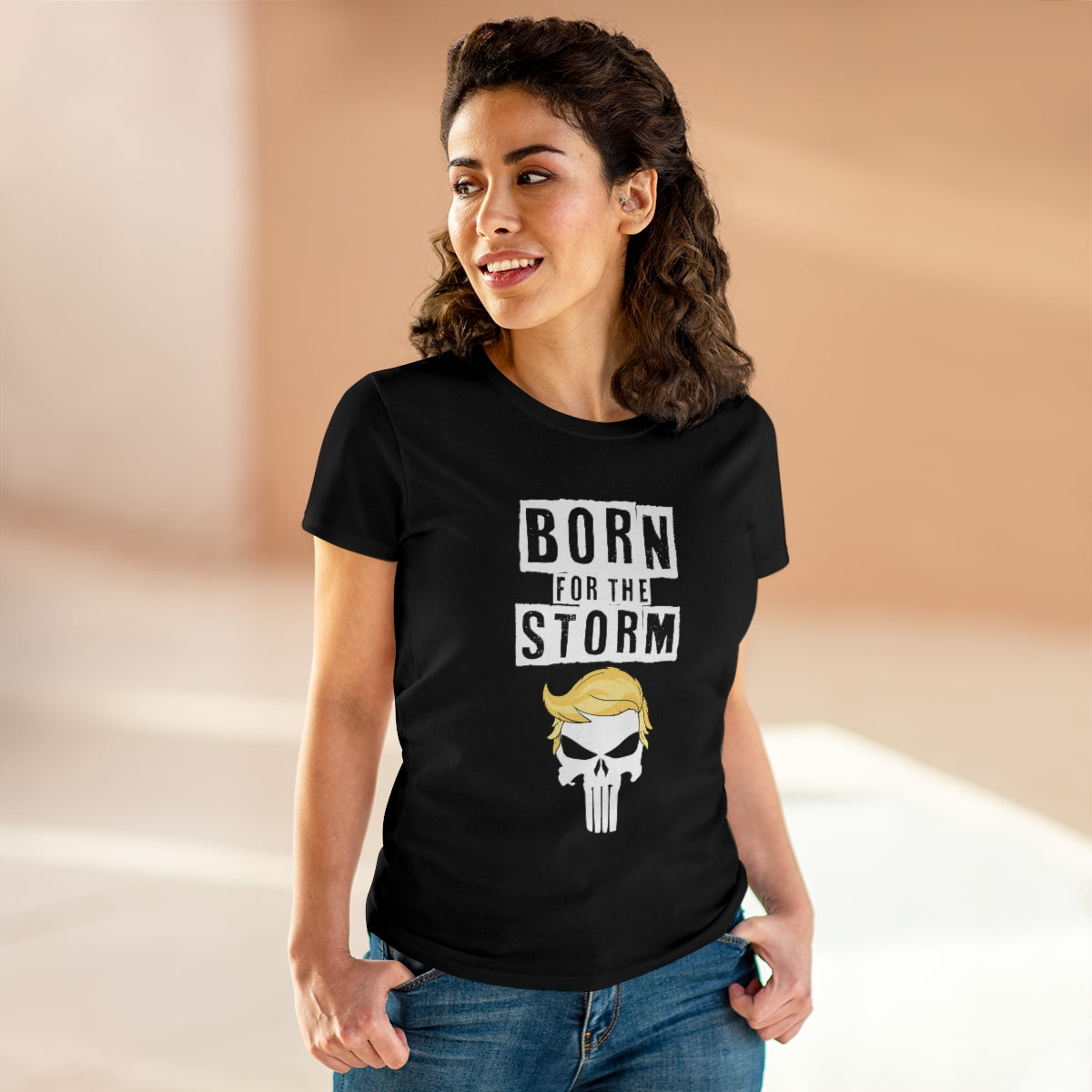 Born For The Storm | Women's Cotton Tee - Rise of The New Media