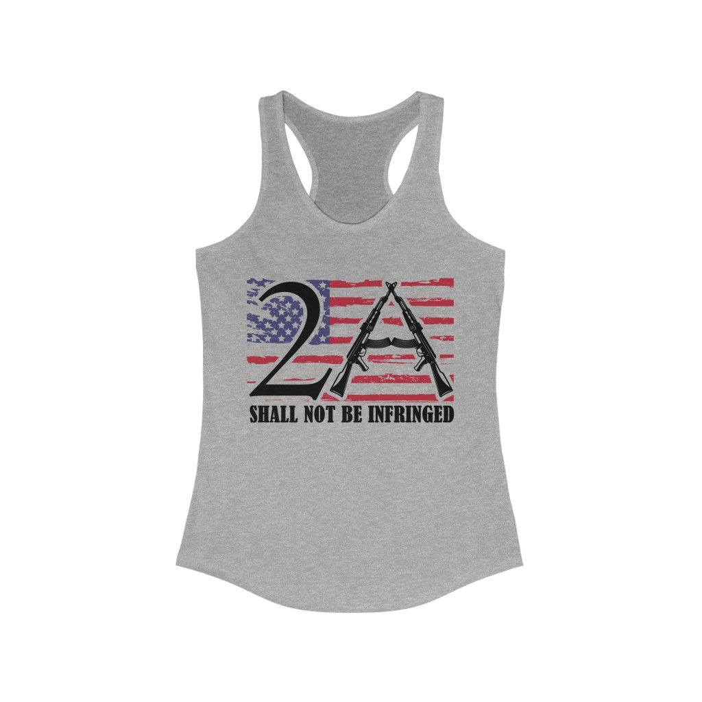 2A Shall Not Be Infringed | Women's Racerback Tank - Rise of The New Media