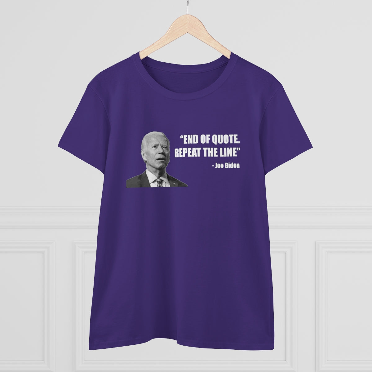 End Of Quote Repeat The Line | Women's Tee - Rise of The New Media