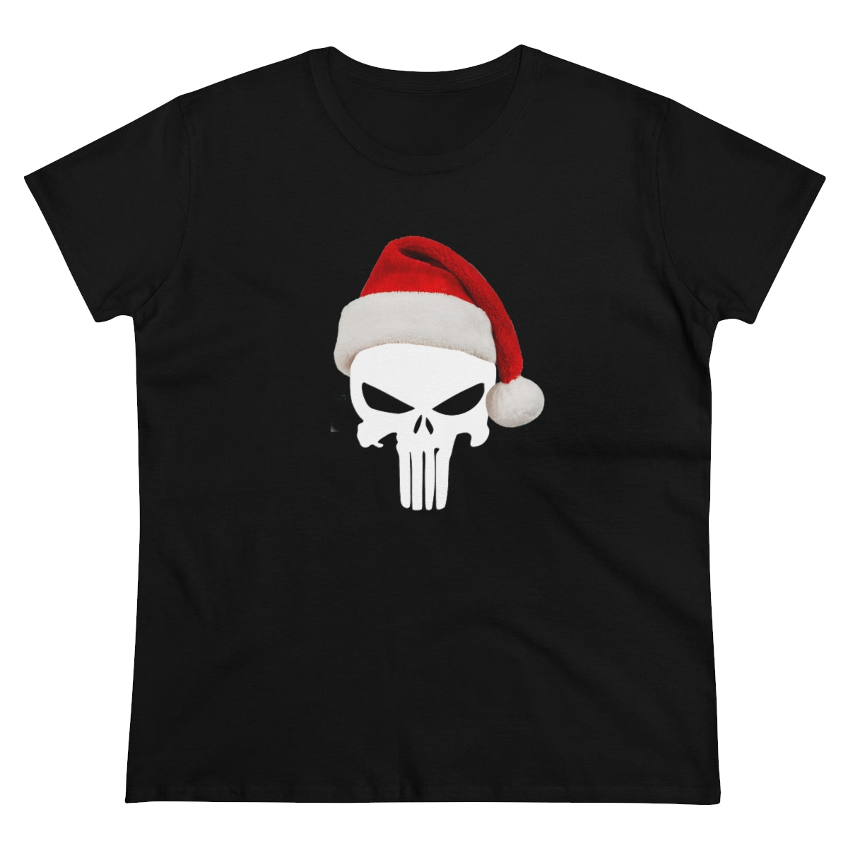 Punisher with Santa Hat | Women's Tee - Rise of The New Media