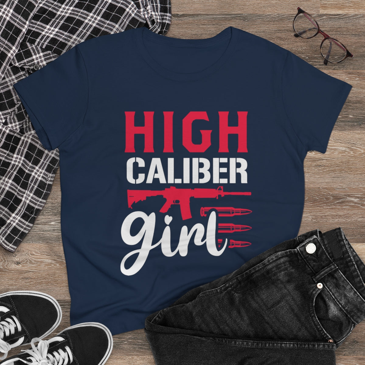 High Caliber Girl | Women's Tee - Rise of The New Media