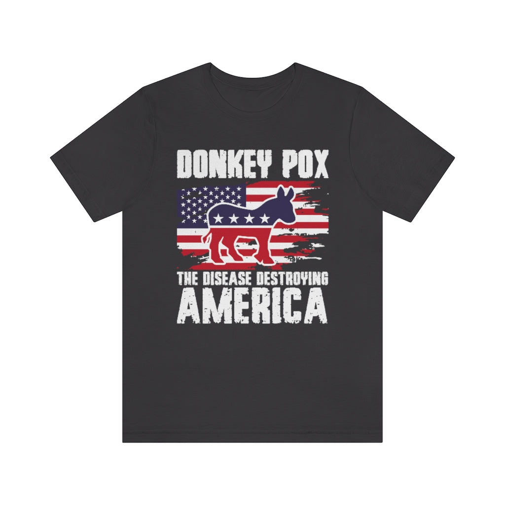Donkey Pox | Mens/Unisex Short Sleeve T-Shirt - Rise of The New Media