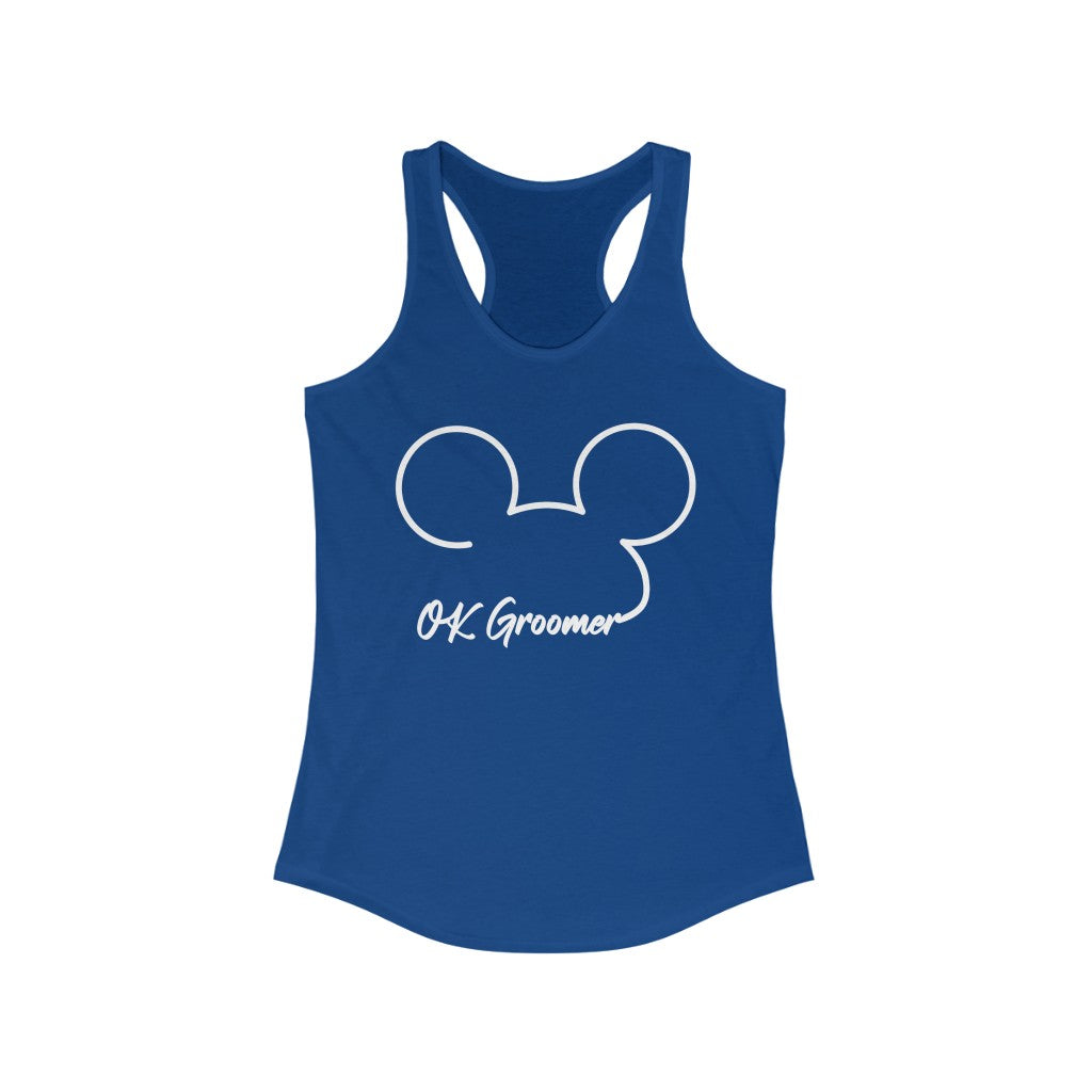 OK Groomer Women's Racerback Tank - Rise of The New Media