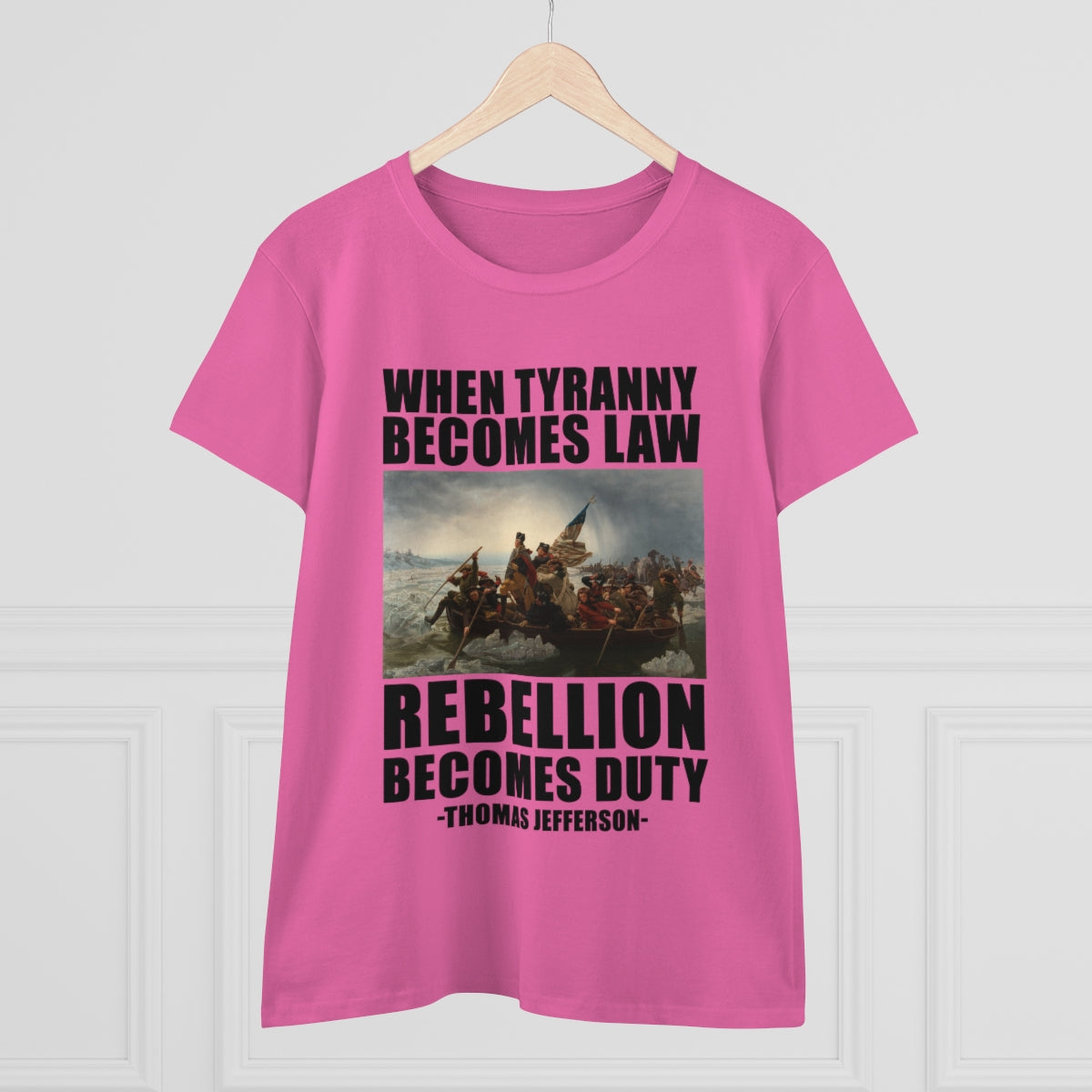 When Tyranny Becomes Law... | Women's Cotton Tee - Rise of The New Media