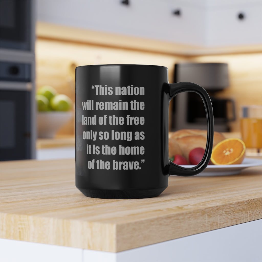 Land of the Free | 15oz Black Mug - Rise of The New Media