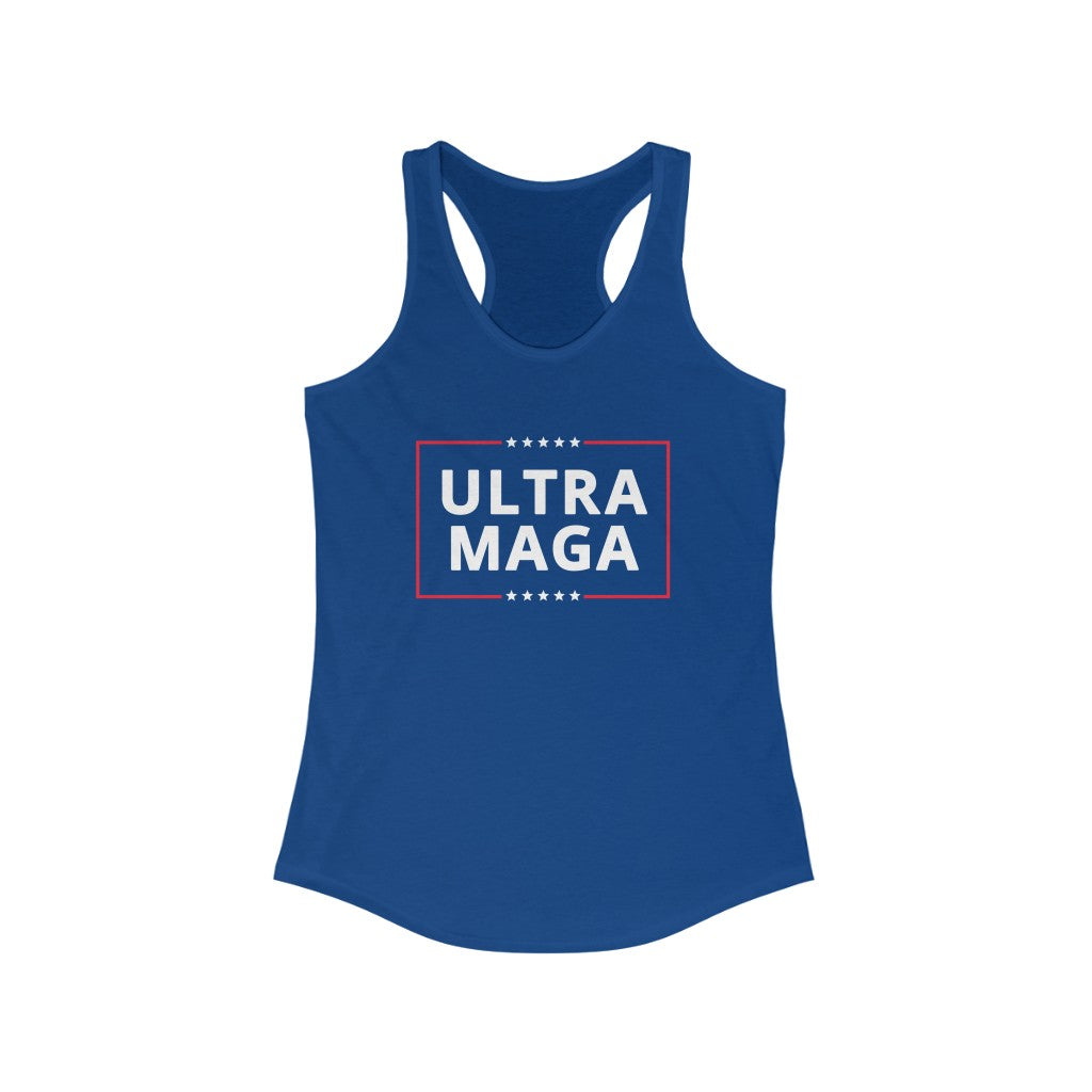Ultra Maga | Women's Racerback Tank - Rise of The New Media