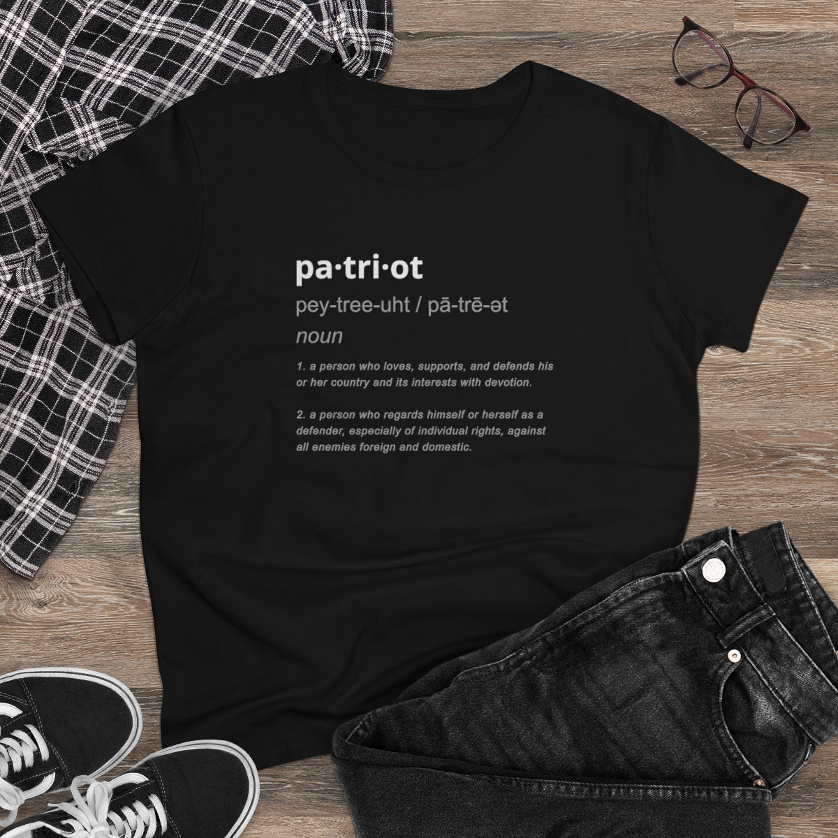 Patriot Definition | Women's Tee - Rise of The New Media