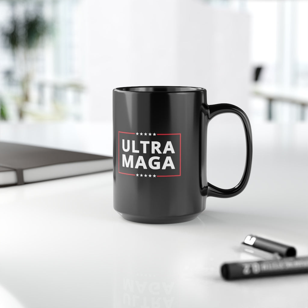 Ultra Maga | 15oz Black Mug - Rise of The New Media