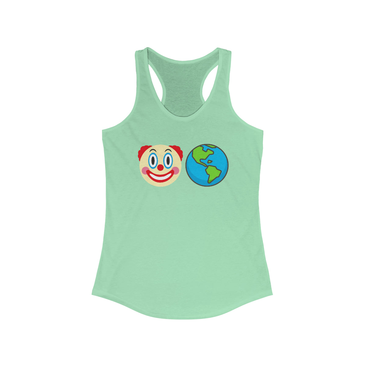 Clown World | Women's Racerback Tank - Rise of The New Media