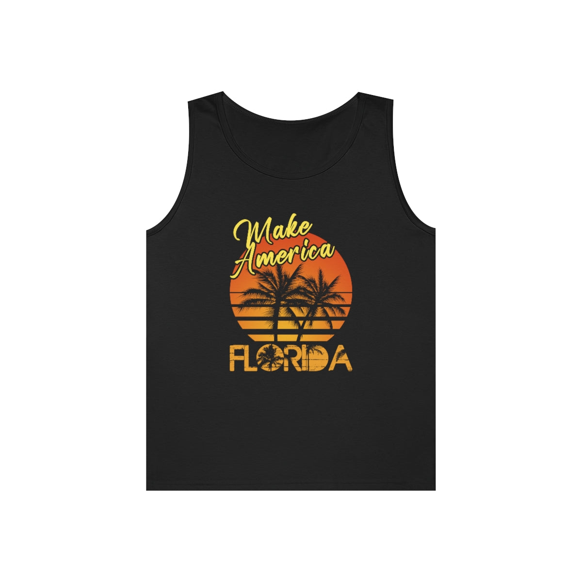 Make America Florida | Men's Heavy Cotton Tank Top - Rise of The New Media