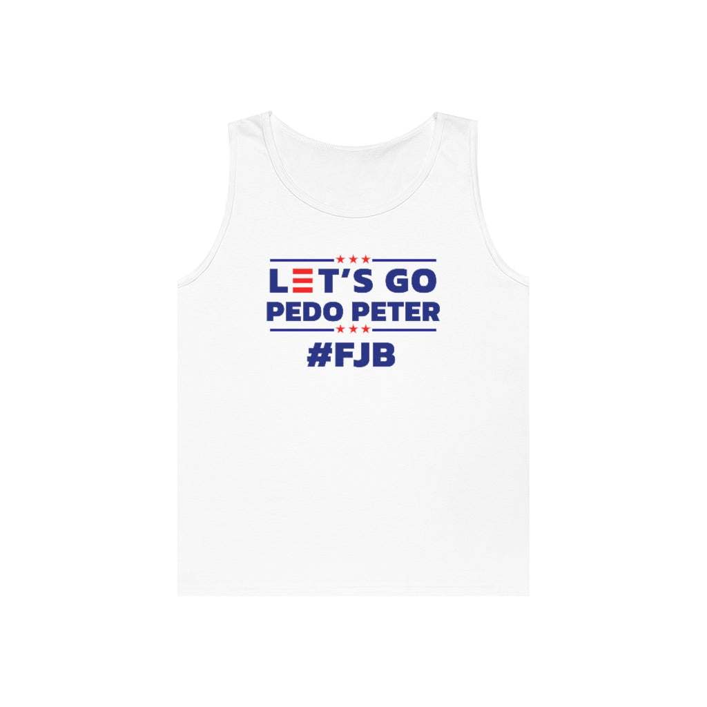 Let's Go Pedo Peter | Men's Heavy Cotton Tank Top - Rise of The New Media