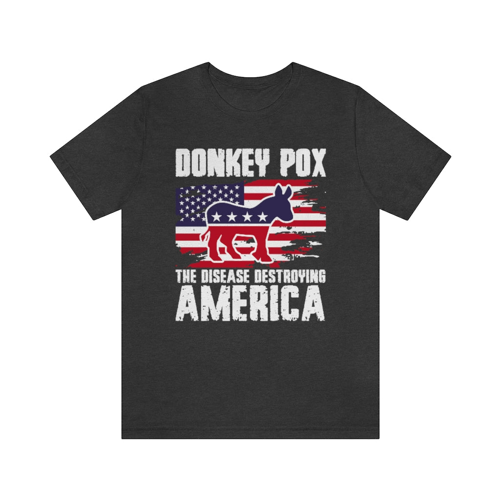 Donkey Pox | Mens/Unisex Short Sleeve T-Shirt - Rise of The New Media