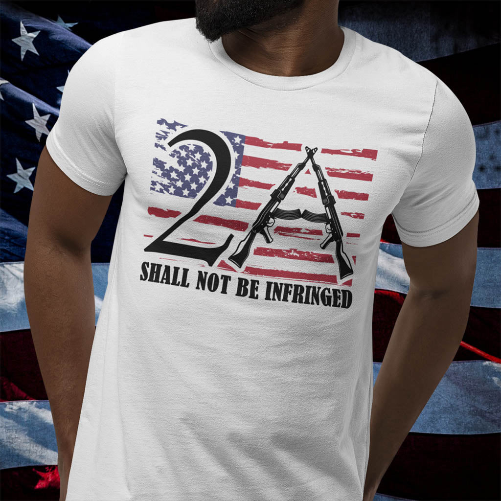 2A Shall Not Be Infringed | Mens/Unisex Short Sleeve T-Shirt - Rise of The New Media