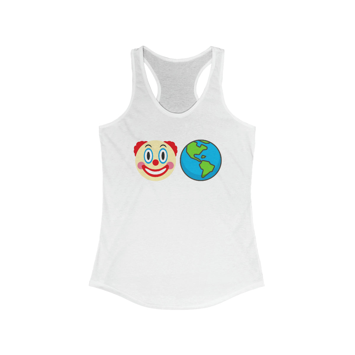 Clown World | Women's Racerback Tank - Rise of The New Media