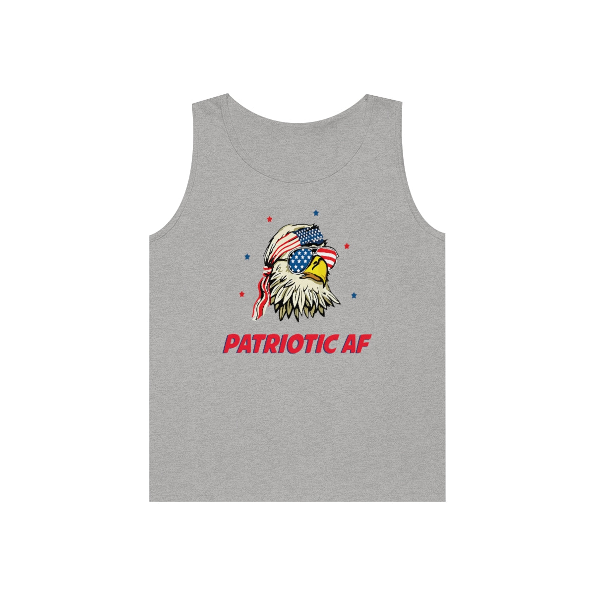 Patriotic AF with American Eagle | Men's Heavy Cotton Tank Top - Rise of The New Media