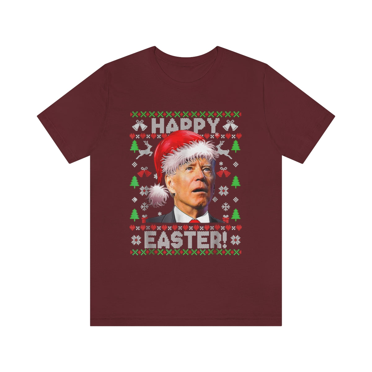 Biden Happy Easter | Mens/Unisex Short Sleeve T-Shirt - Rise of The New Media
