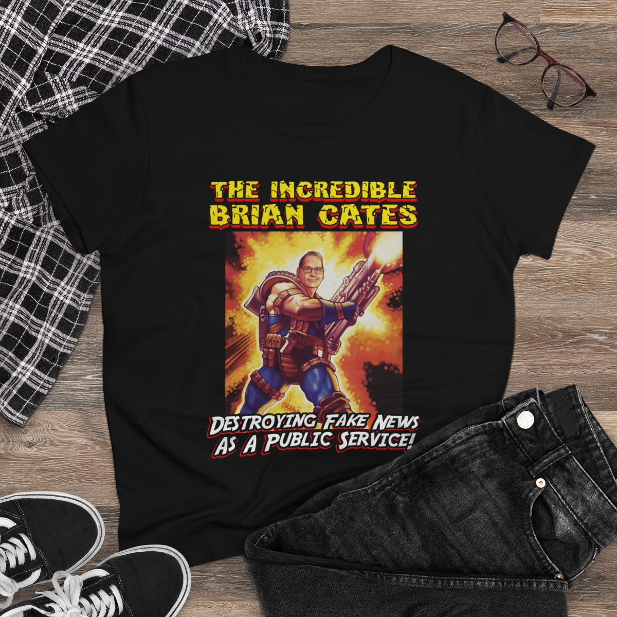 The Incredible Brian Cates | Women's Tee - Rise of The New Media
