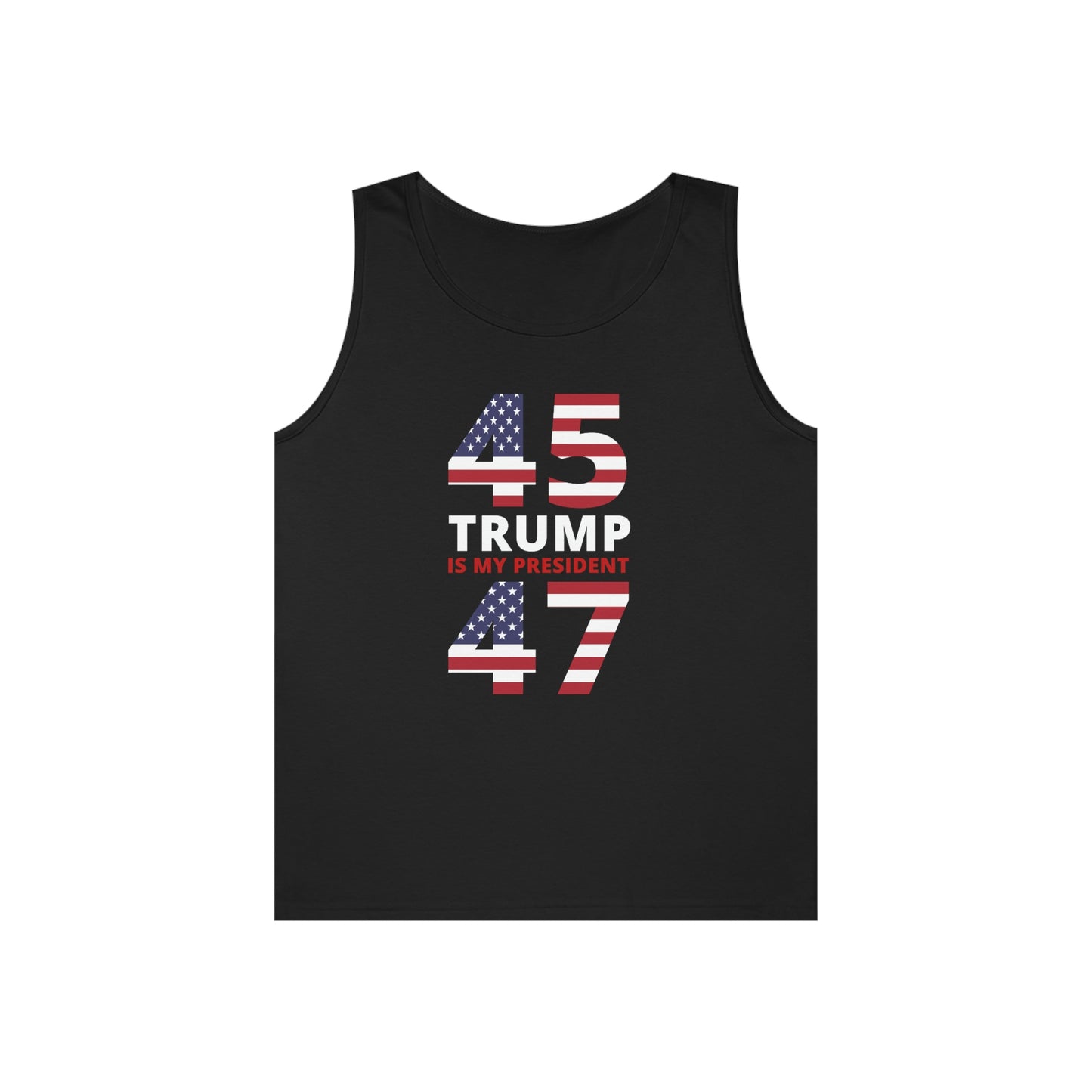 45/47 Trump Is My President | Men's Heavy Cotton Tank Top