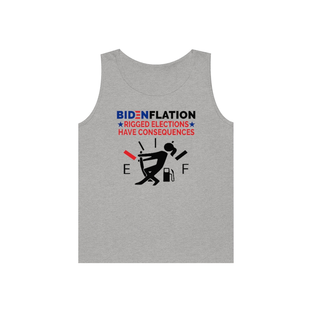 Bidenflation | Men's Heavy Cotton Tank Top - Rise of The New Media