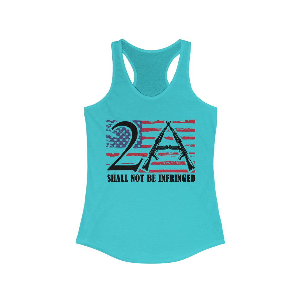 2A Shall Not Be Infringed | Women's Racerback Tank - Rise of The New Media