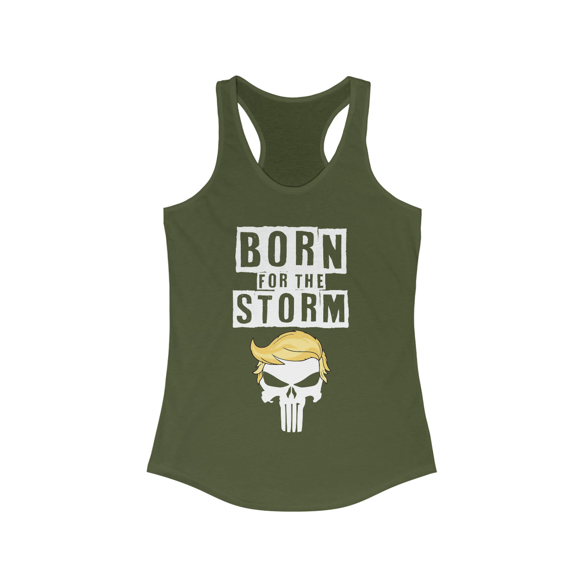 Born For The Storm | Women's Racerback Tank - Rise of The New Media