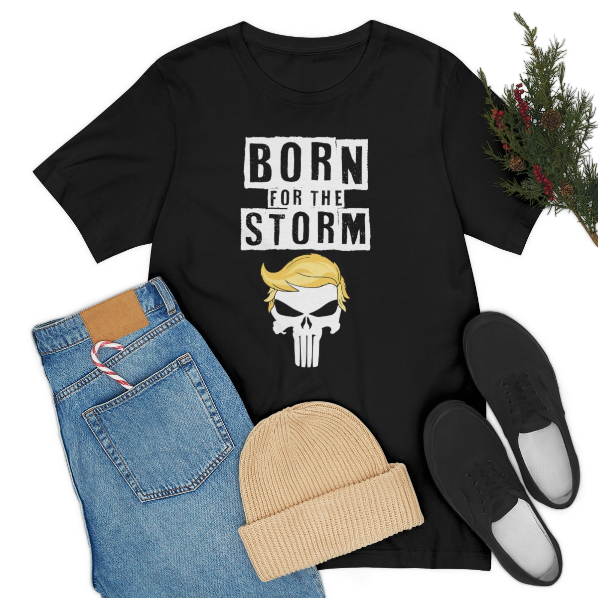 Born For The Storm | Mens/Unisex Short Sleeve T-Shirt - Rise of The New Media