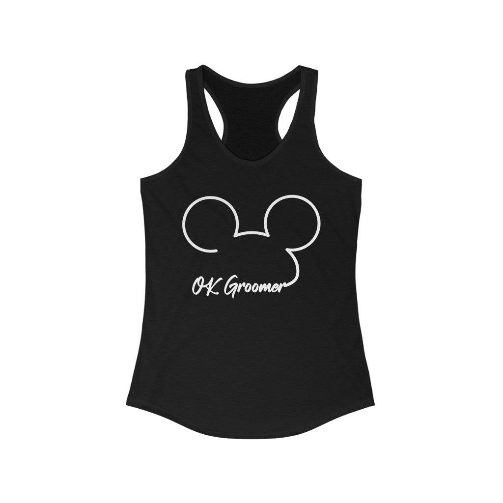 OK Groomer Women's Racerback Tank - Rise of The New Media