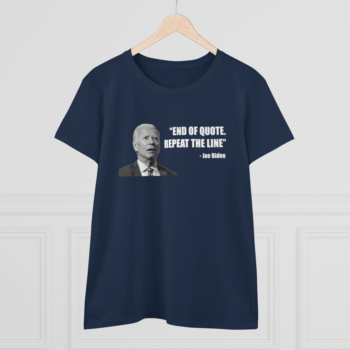 End Of Quote Repeat The Line | Women's Tee - Rise of The New Media