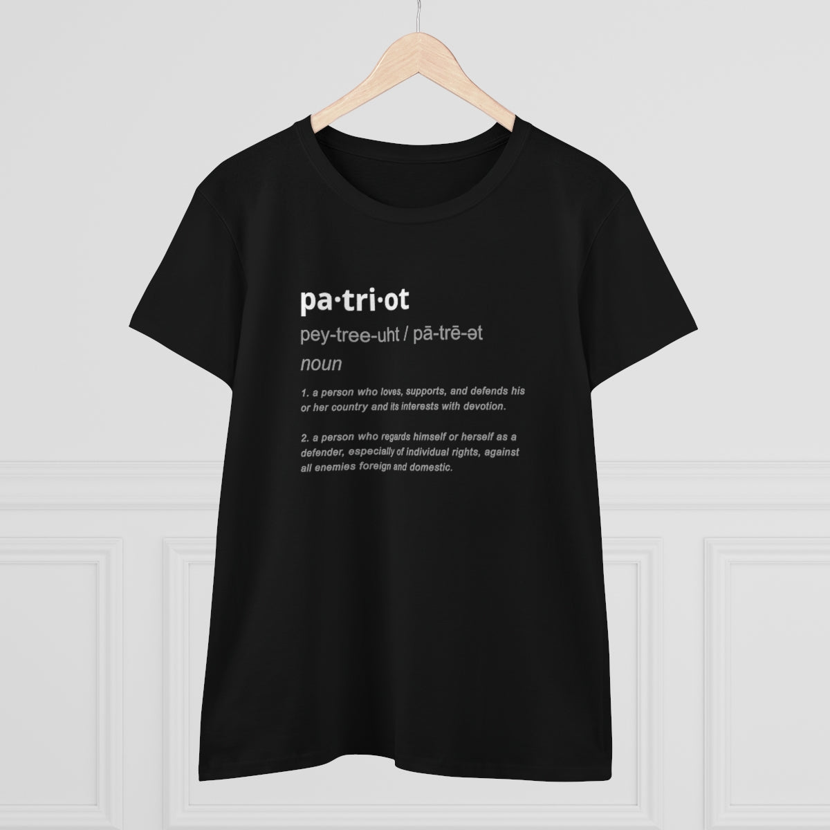 Patriot Definition | Women's Tee - Rise of The New Media