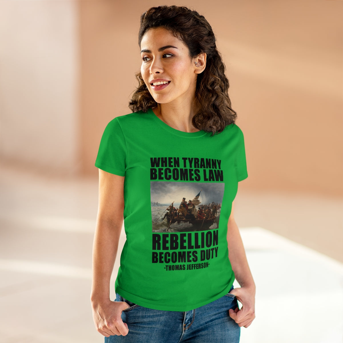 When Tyranny Becomes Law... | Women's Cotton Tee - Rise of The New Media