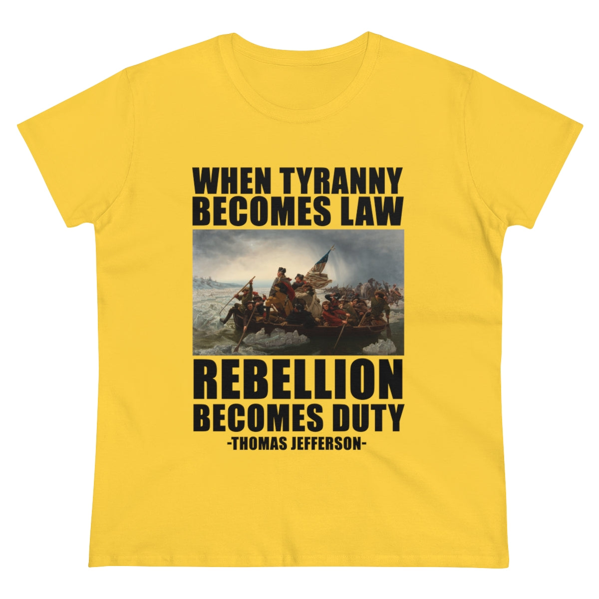 When Tyranny Becomes Law... | Women's Cotton Tee - Rise of The New Media