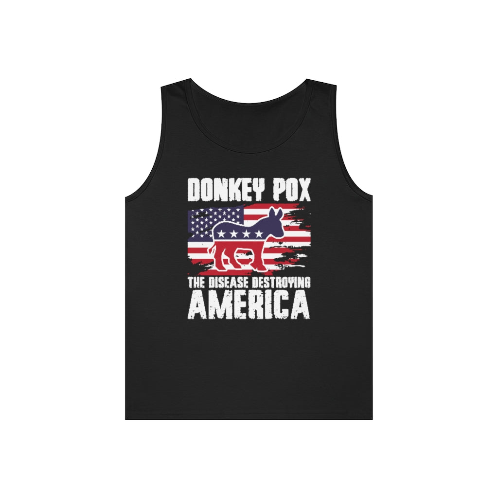 Donkey Pox | Men's Heavy Cotton Tank Top - Rise of The New Media