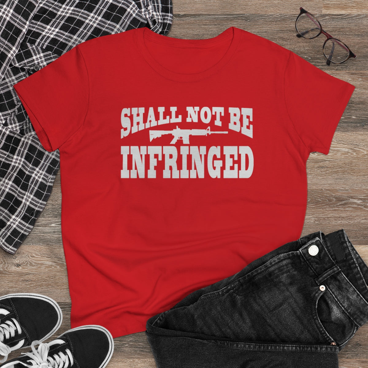 Shall Not Be Infringed | Women's Tee - Rise of The New Media