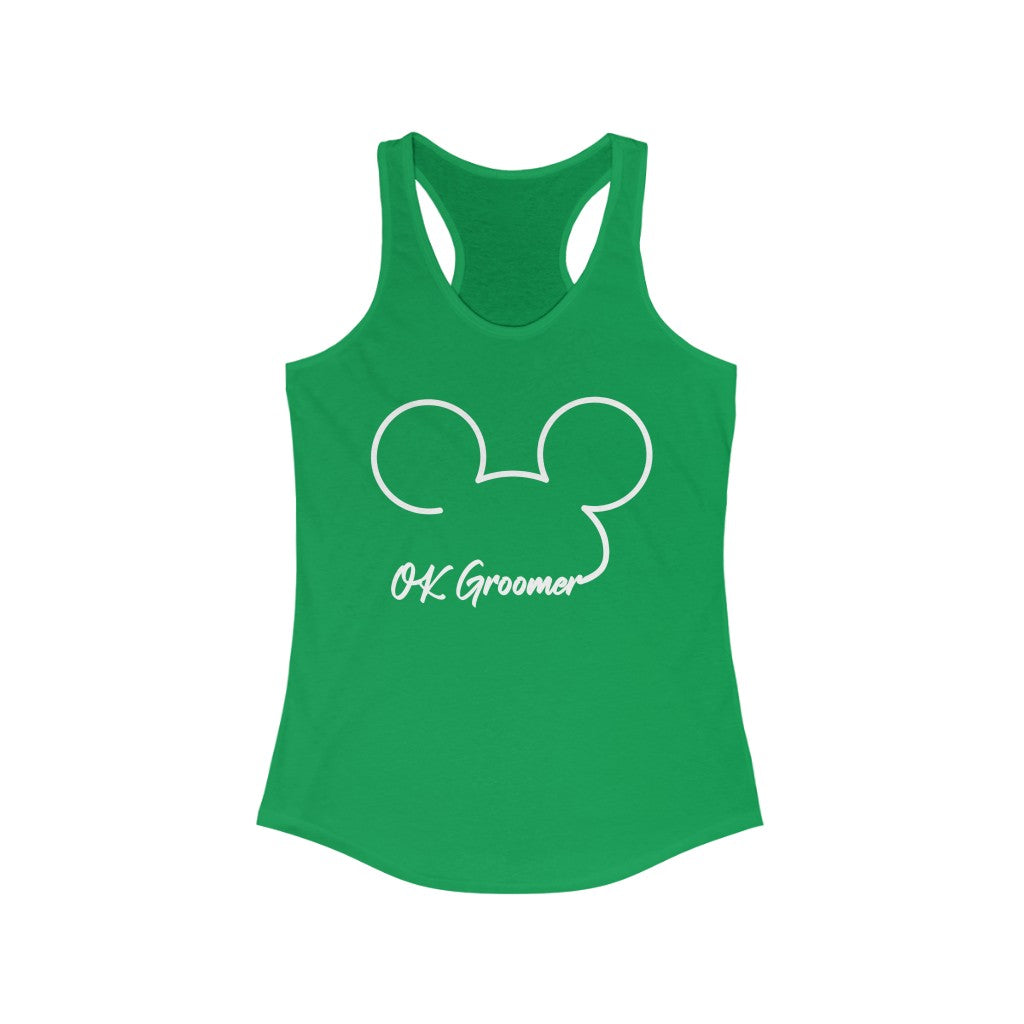 OK Groomer Women's Racerback Tank - Rise of The New Media