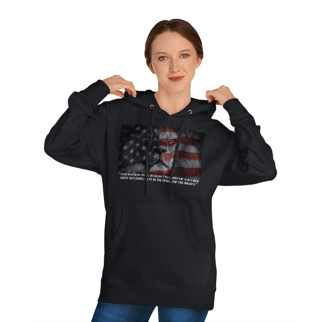 Land of the Free | Unisex Hooded Sweatshirt - Rise of The New Media