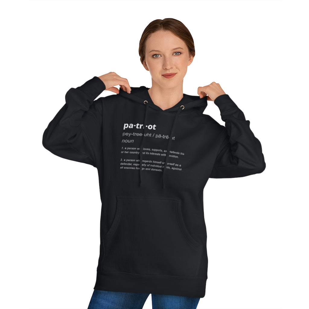 Patriot Definition | Unisex Hooded Sweatshirt - Rise of The New Media