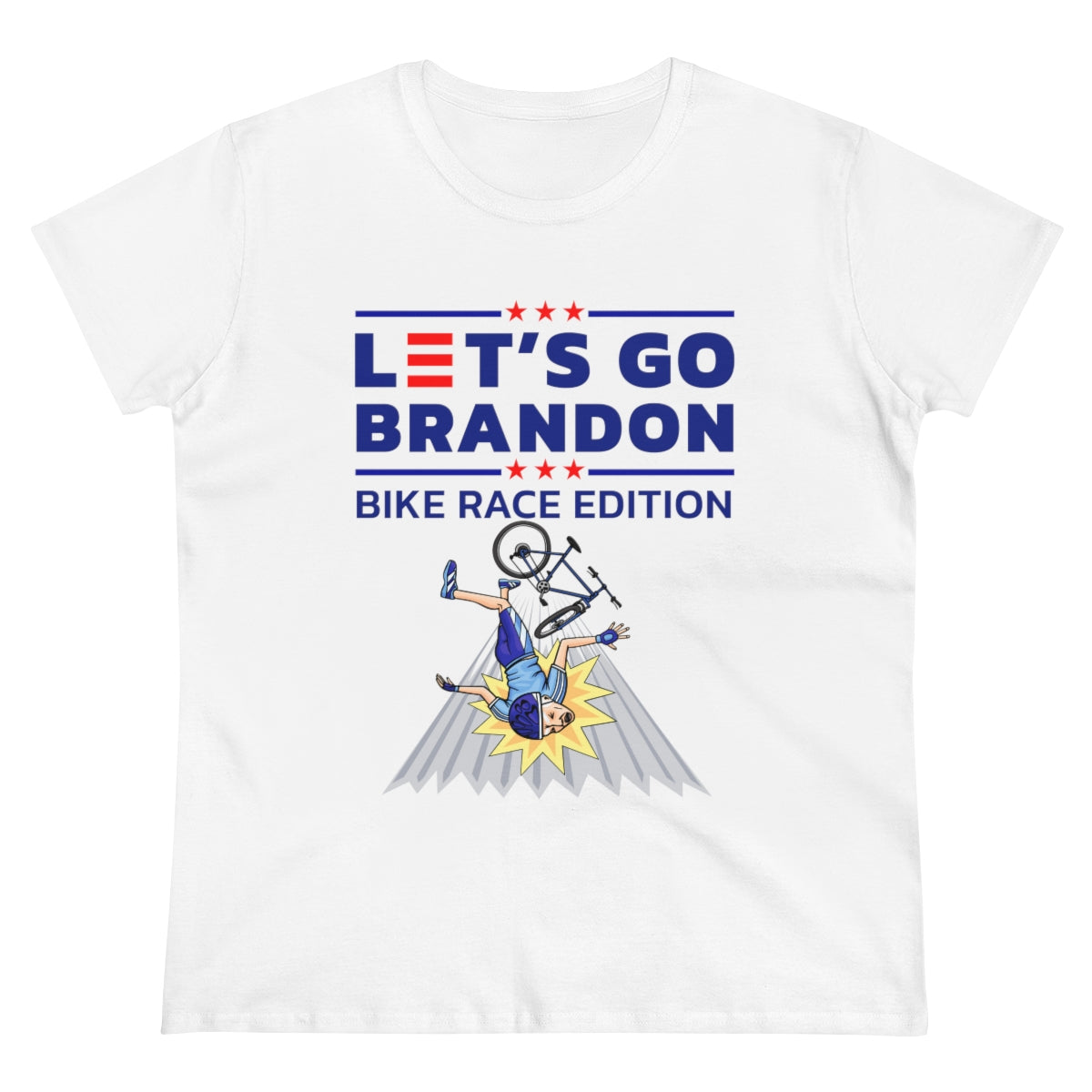 Let's Go Brandon Bike Race Edition | Women's Tee - Rise of The New Media
