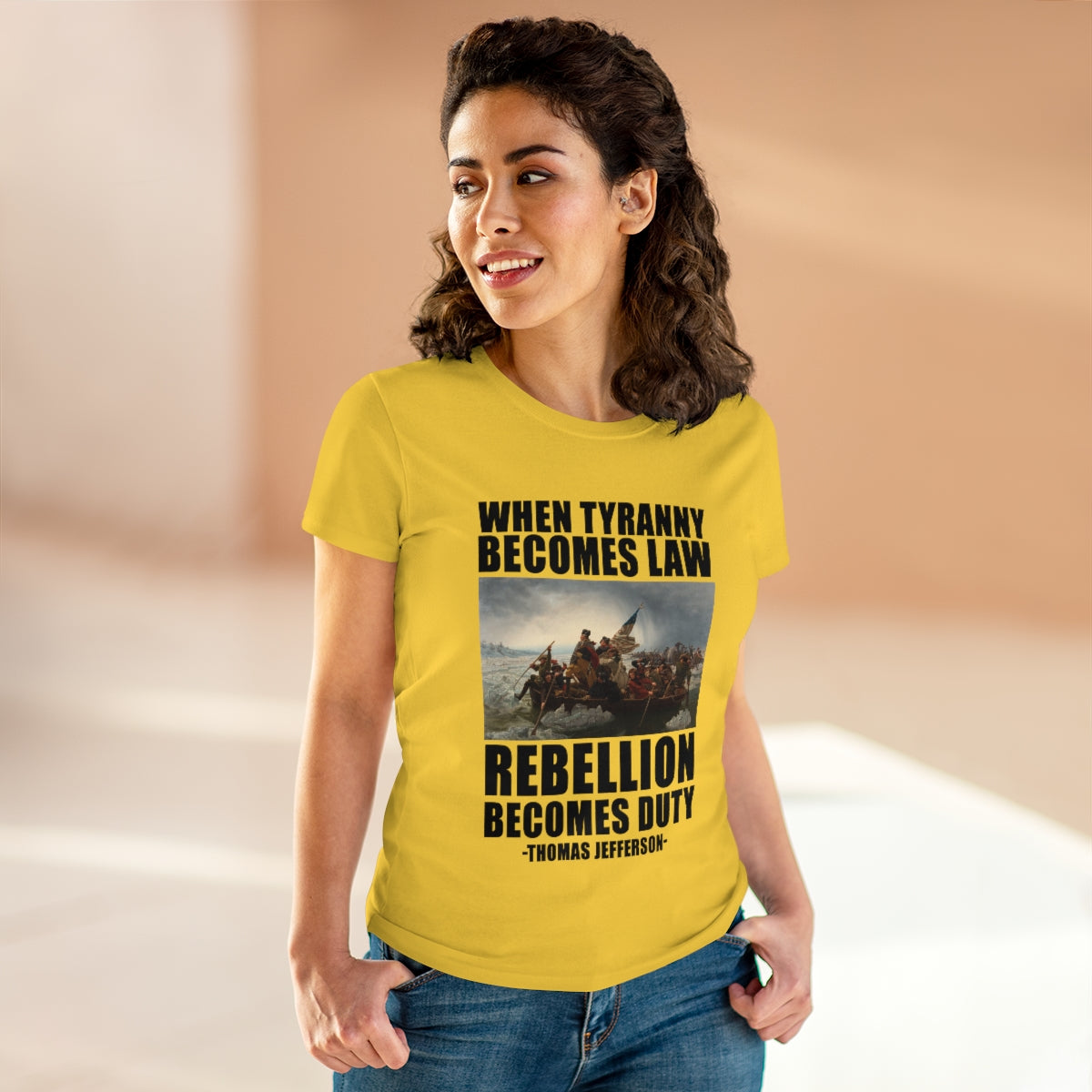 When Tyranny Becomes Law... | Women's Cotton Tee - Rise of The New Media