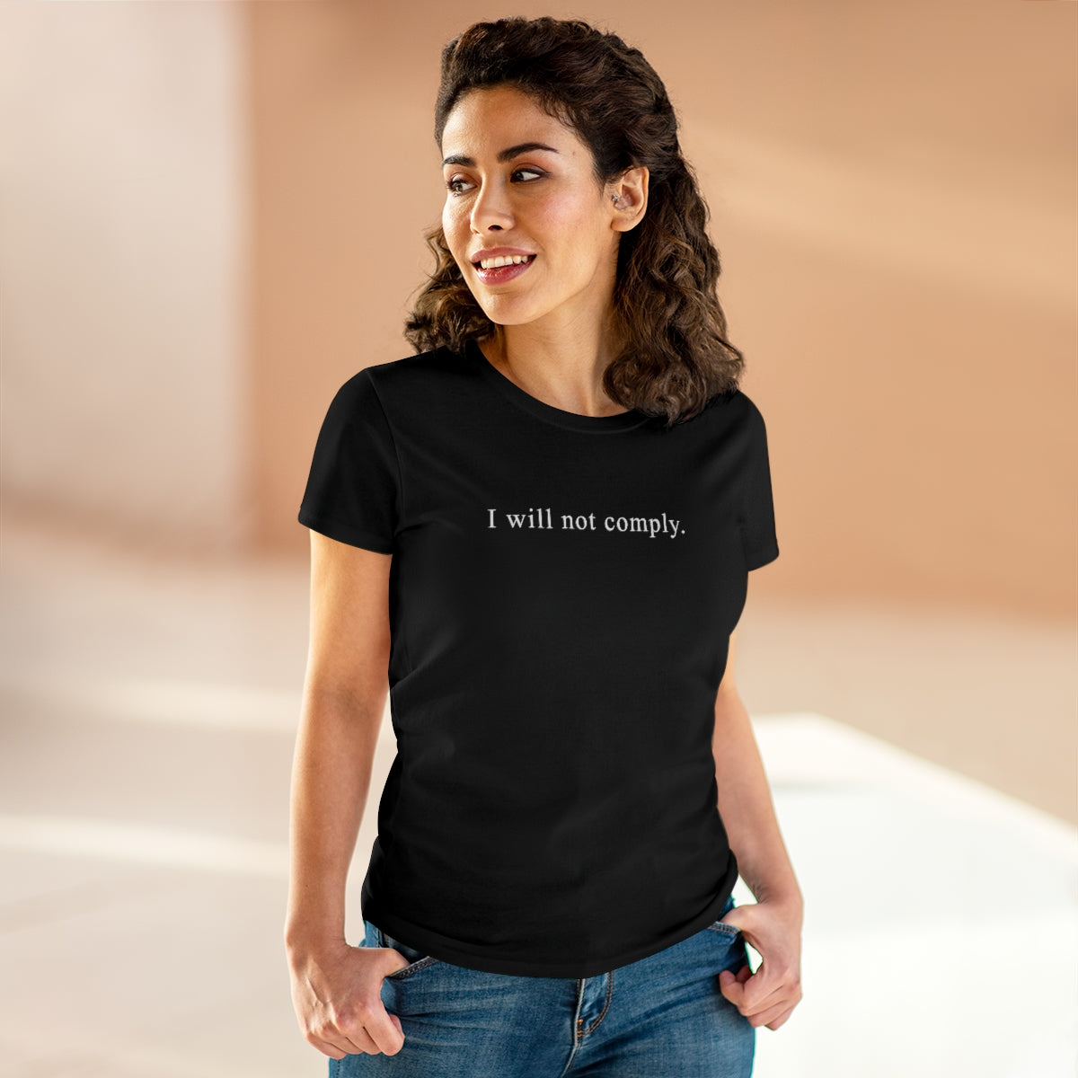I Will Not Comply | Women's Tee - Rise of The New Media