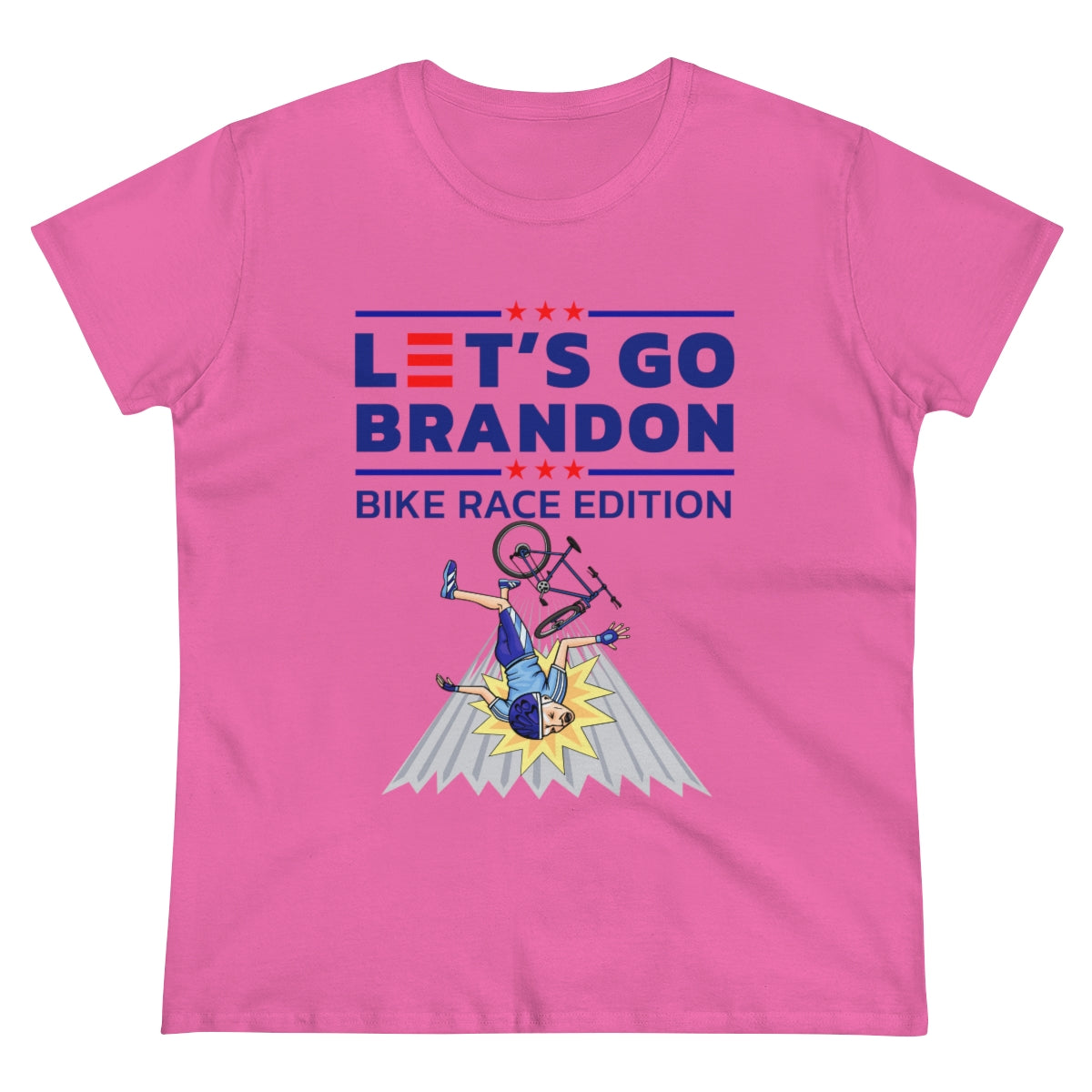 Let's Go Brandon Bike Race Edition | Women's Tee - Rise of The New Media